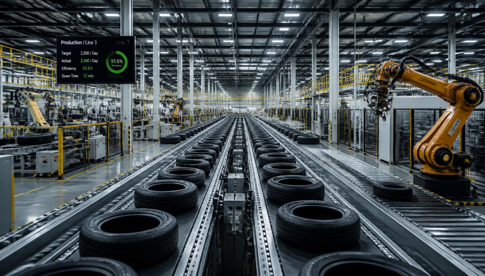 Linie de producție a anvelopelor